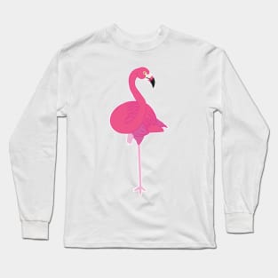 Carribean Flamingo 2 - Cartoon Long Sleeve T-Shirt